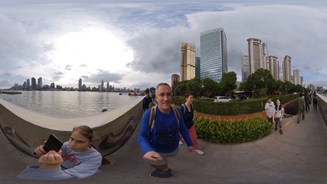 Китай 360. Набережная района Пудун. Одно из лучших мест для прогулок в Шанхае смотреть онлайн