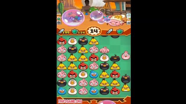 Angry Birds Fight! RPG Puzzle - SUPER AQUA PIG is here - Frip Games смотреть онлайн