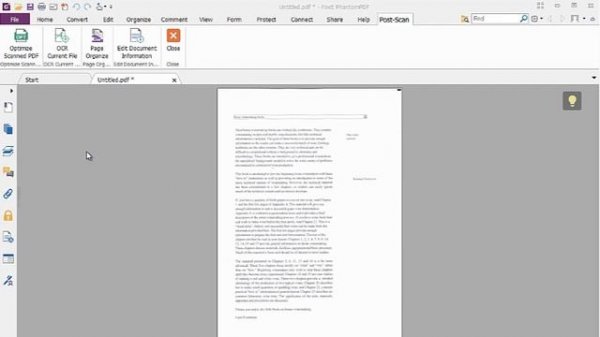 Foxit PhantomPDF 8 Scan and OCR Tutorial
