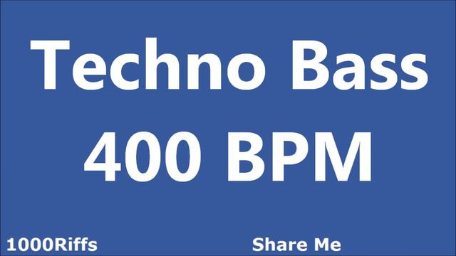 Techno Bass E2 Metronome : 400 BPM смотреть онлайн