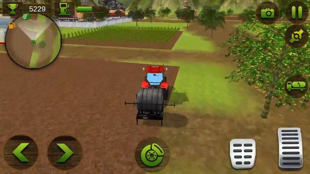 The Farm Simulator - Heavy Duty Thresher Machine #4 -Heavy tractor games tractor trolley game смотреть онлайн