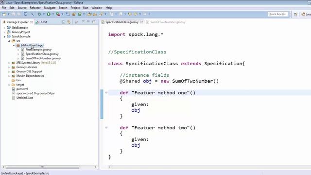 Feature Method in Spock смотреть онлайн