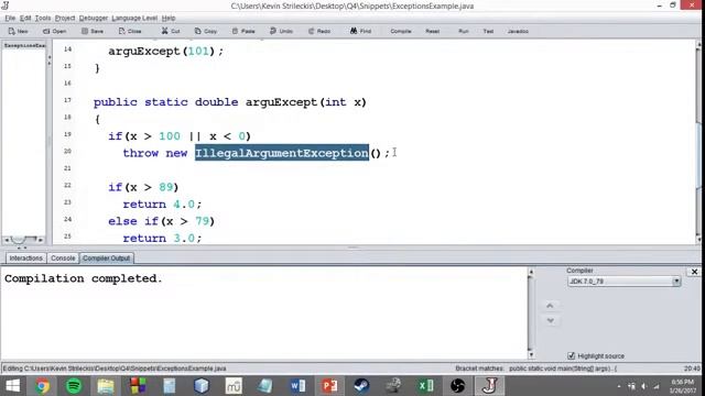 Illegal Argument Exception смотреть онлайн