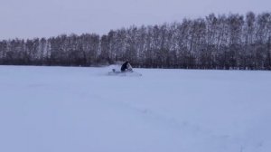 Ямаха мультипурпос в снегу по пояс