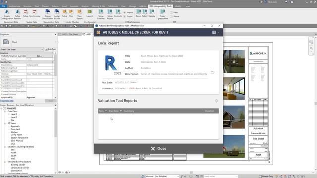 Autodesk Validation Tool Reports in Model Checker for Revit смотреть онлайн