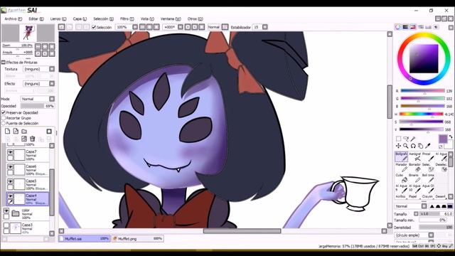 SpeedPaint [Undertale] Muffet смотреть онлайн