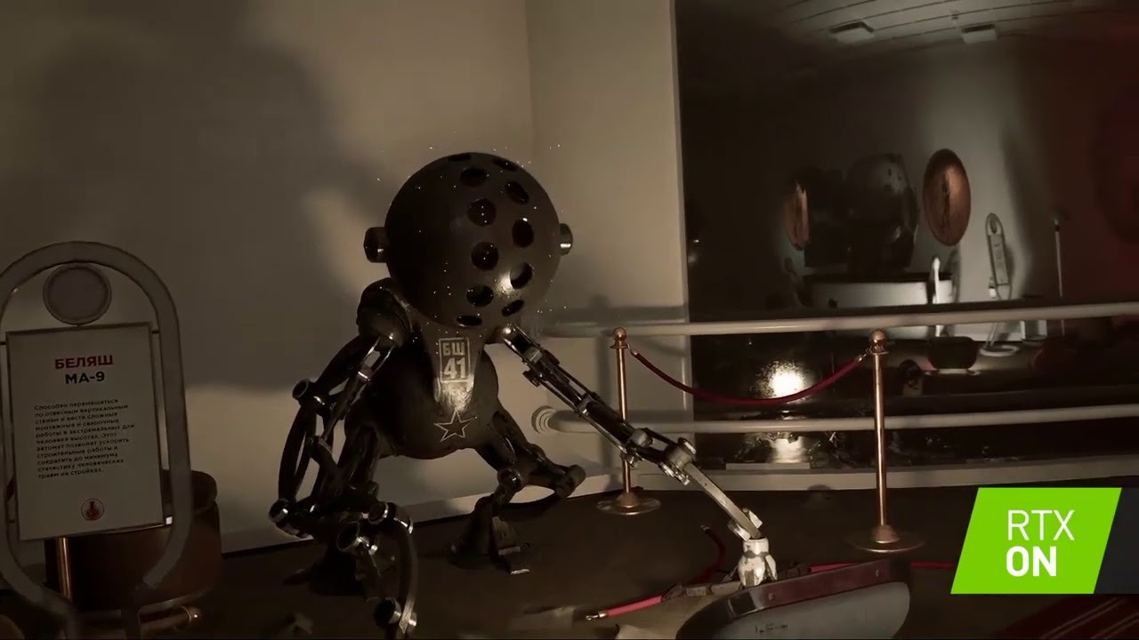 Atomic Heart демо RTX в реальном времени CES 2019 Лас-Вегас смотреть онлайн