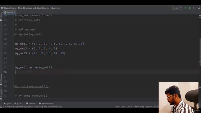 Methods available on Python Sets || Python Sets || Python Data Structures - Part 15 смотреть онлайн
