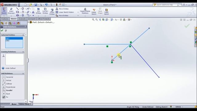 SolidWorks Tutorial In Tamil 2 : Enter Sketch,Basic Plan,Relationship смотреть онлайн