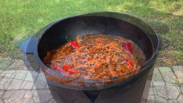 Плов из утки в казане смотреть онлайн