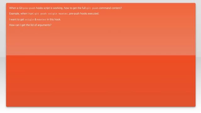 In pre-push hook, get "git push" command full content? смотреть онлайн