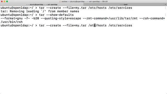 Create tar archives смотреть онлайн