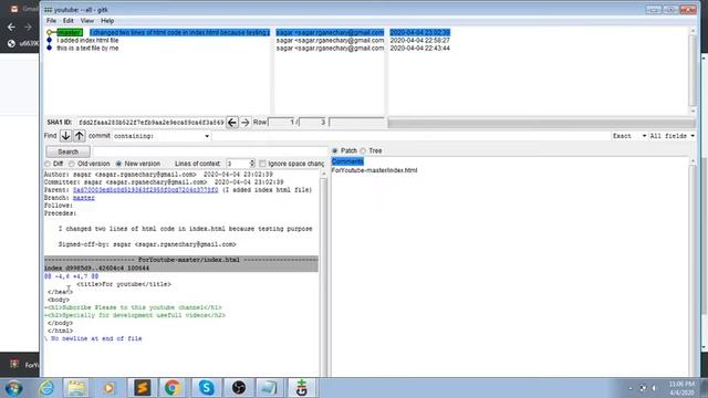 7)How to know my changes things using Git GUI смотреть онлайн