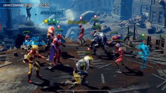 [Marvel Strike Force]Defeat End Boss Node in Alpha IV with Multiple Teams смотреть онлайн