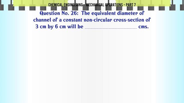 MCQ Questions Mechanical Operations - Part 7 With Answers