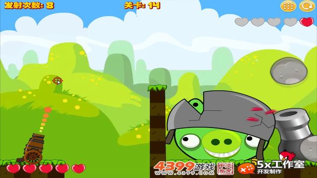 Angry Birds Cannon Collection - THROW STONE TO BAD PIGGIES! смотреть онлайн