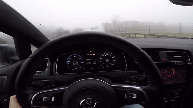 VW Golf GTE 2018 Fuel Consumption 110km/h 100km/h 90km/h Electric And Hybrid Mode