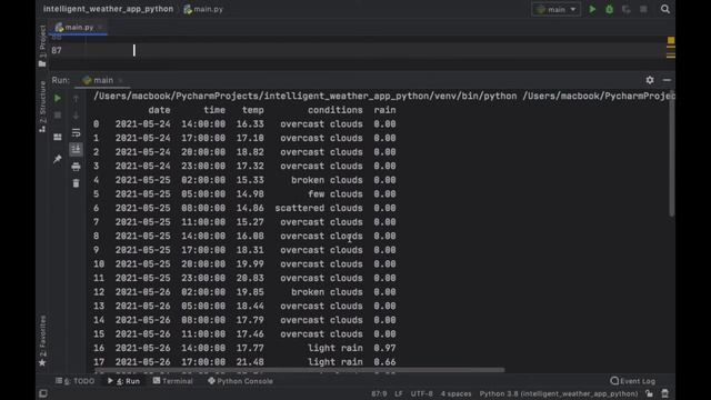 Intelligent Weather App in Python 3.8 Tutorial (Part 2/2) смотреть онлайн