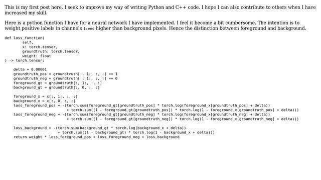 Code Review: Loss function in python is a bit cumbersome смотреть онлайн