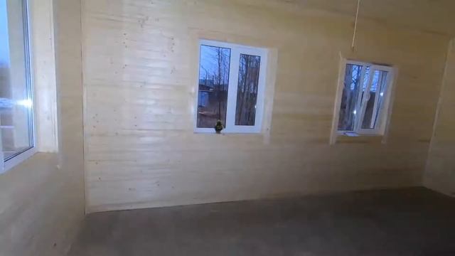 Каркасная баня. д Коккорево. КП Ладожский маяк. Баня 6х9 метров. смотреть онлайн