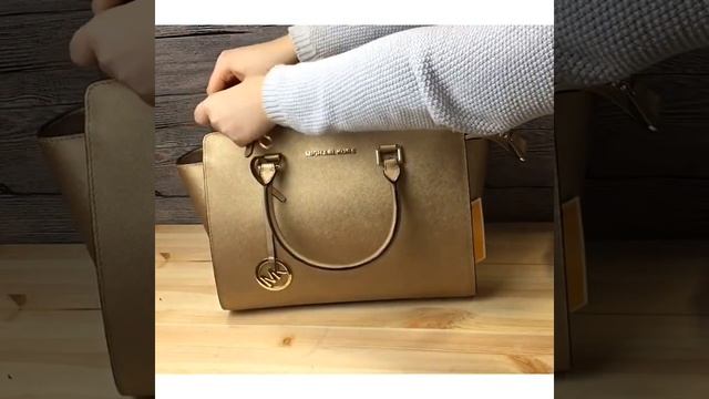 Сумка кожаная Michael Kors смотреть онлайн