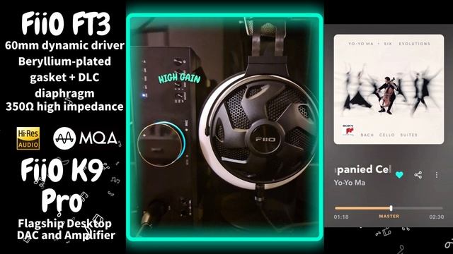 【Sound Demo】FiiO FT3 & FiiO K9 Pro ESS ♪"Unaccompanied Cello Suite No. 1 in G major"_Yo-Yo Ma смотреть онлайн