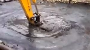 Работа экскаватора в условиях крайнего севера