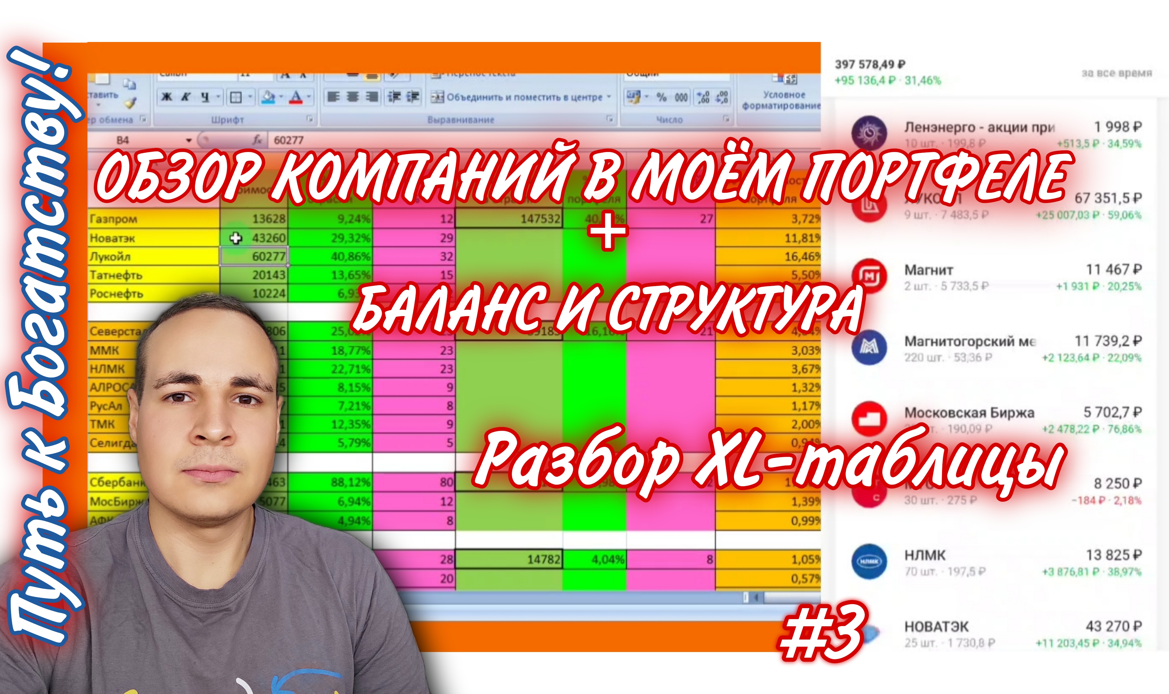 Разбор моего портфеля в Тинькофф Инвестиции | Баланс портфеля #3