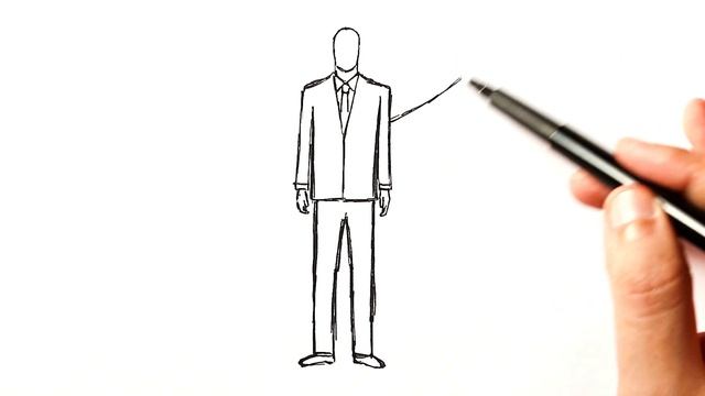Как нарисовать Слендермена