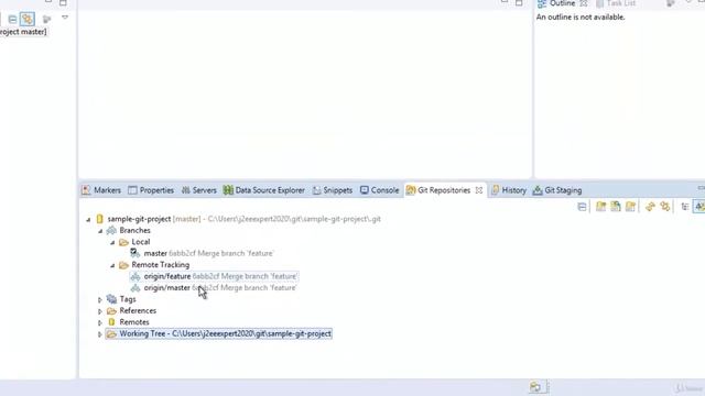 Learn and Perform Git Merge with Eclipse смотреть онлайн