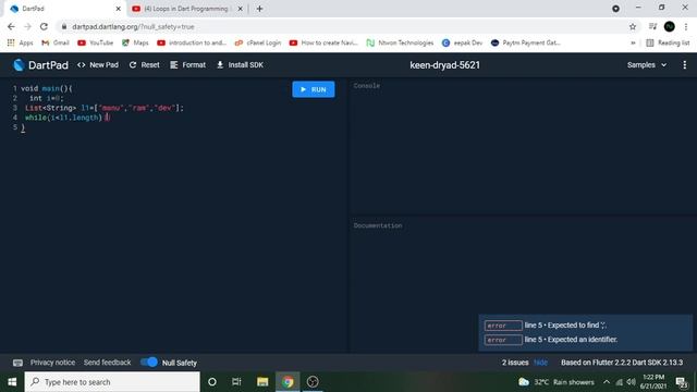 While and For loops used in Dart | Flutter |malayalam смотреть онлайн