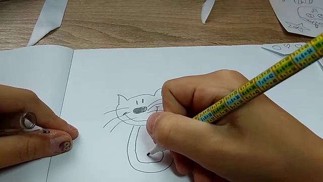 Как нарисовать котика легко и быстро?!/ Рисуем котика/Kristi star/ смотреть онлайн