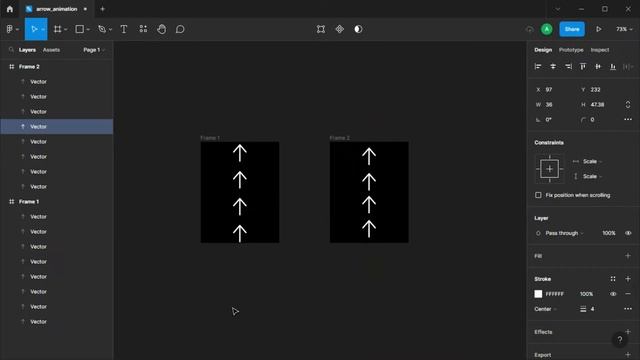 Up Arrow Animation In Figma #figma #uiuxdesigner