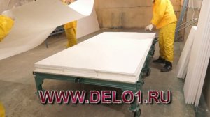 Производство ПВХ сэндвич панелей.