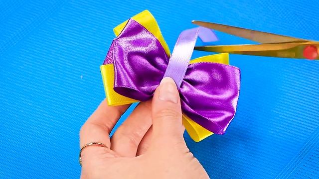 Пчелка из лент. Пчелка Канзаши Мастер-класс.DIY Kanzashi bee. смотреть онлайн