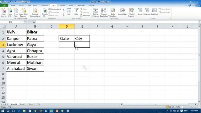 Data Validation: Dependent Drop down Lists in Excel смотреть онлайн