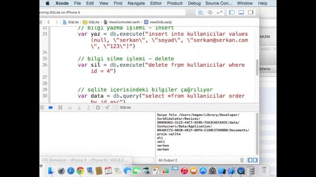 Ders 45: (IOS-Swift) 5.4.4 ios swift SQLite Delete смотреть онлайн