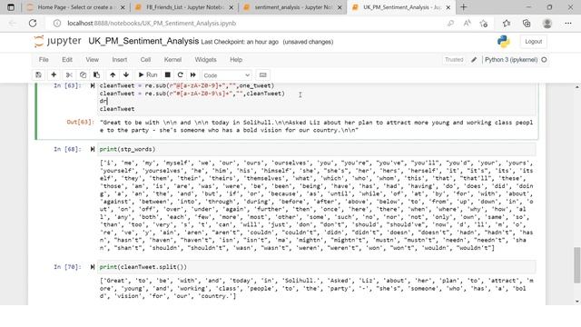 UK PM Race - Twitter Sentiment Analysis in Python| Tweets Cleaning by Removing Stop Words |Part-4 смотреть онлайн