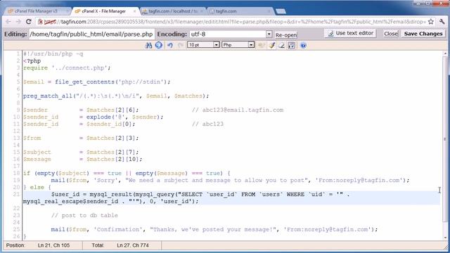 PHP Tutorials Email Piping Practical Example Part 3 3 смотреть онлайн