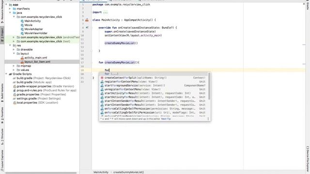 RecyclerView OnClickListener in Kotlin | Android Development смотреть онлайн