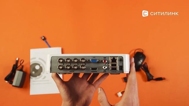 Обзор видеорегистратора HVR (гибридный) HIWATCH DS-H208QA | Ситилинк смотреть онлайн