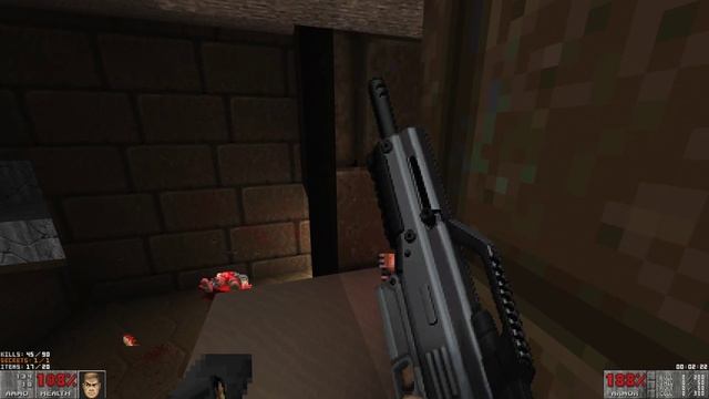 Brutal Doom - MAP02: Underhalls through a Mirror | 4K/60 смотреть онлайн