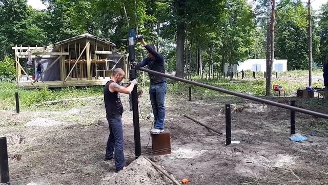 Монтаж винтовой сваи смотреть онлайн