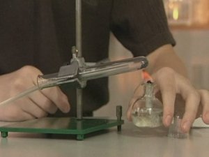 Химия. Опыты. Неорганика. Восстановление меди водородом из оксида меди