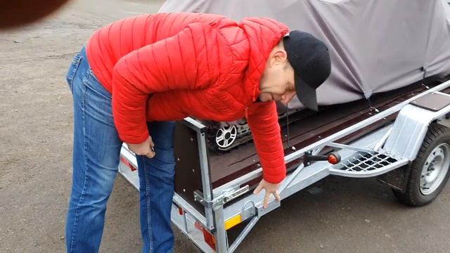 Прицеп лафет 28000УА. Под снегоход. Вадим Белая Церковь. смотреть онлайн