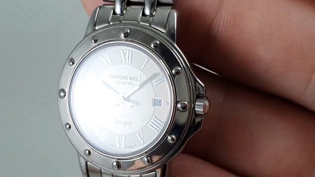 c2000 Ladies Raymond Weil Tango stainless steel vintage watch. Model reference 5360 смотреть онлайн