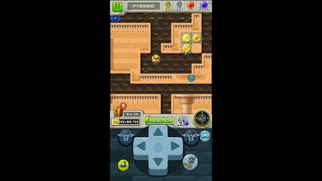 Diamond Quest: Don't Rush! Pyramid. Stage 3. Walkthrough with all Gems + Secret Exit. смотреть онлайн