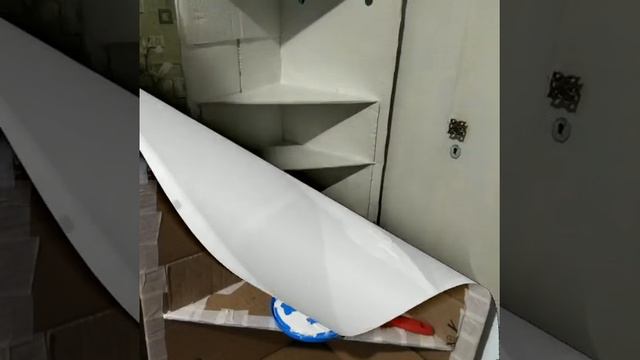 угловая полочка из картона, своими руками. смотреть онлайн