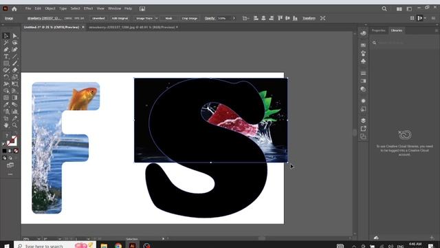 How to Make Clipping Mask with Text in Adobe Illustrator / Clipping Mask in Illustrator смотреть онлайн