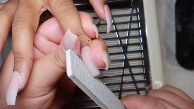 French ombre coffin nails tutorial смотреть онлайн